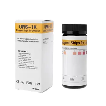 100 ленти/набор от тест лента на кетон урина за анализ на загуба на тегло, за тестване на нивата на кетоза на урина в организма Точен здрав