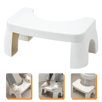 Столче за тоалетна, преносима сгъваема скамеечка за краката в банята, пластмасов нескользящая степенка за бебето