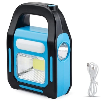 3 В 1 слънчев акумулаторна батерия USB led лампа за къмпинг, такса за устройство и водоустойчив аварийно фенерче с led подсветка