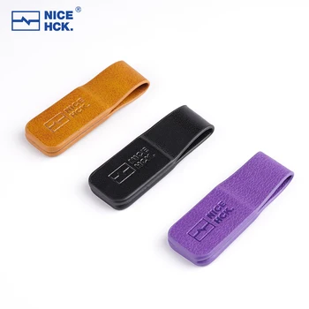 NiceHCK лилаво разгъната кабел Двустранен магнитен засмукване органайзер за кабели за слушалки от естествена кожа, завязки, закопчалки за управление кабел за пренос на данни