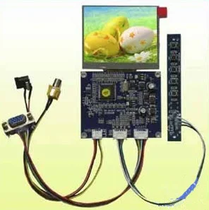 (VGA + AV) Такса с + 3,5-инчов TFT LCD екран 320 (RGB) * 240 (osd система PAL / NTSC стандарт RoHS)