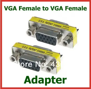 10шт 15-пинов VGA за да се свържете с VGA-VGA адаптер Extend Connector Конвертор