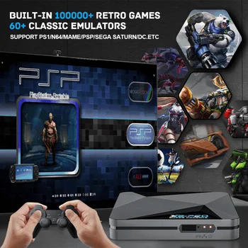 Нова ръчно Игрова конзола Superconsole X2 Pro За Ps1/dc/сс/psp Plug & Play Game Box Вградена система за подпомагане на 100000 класически игри Tv System