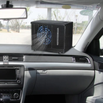 Регулируеми В 12 60 Вата на автомобилен климатик Охладител, Охлаждащ вентилатор Воден лед един изпарителен охладител за лаптоп