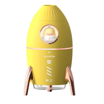 Овлажнител на въздуха Rocket Jellyfish, моделирующий студената мъгла, дифузер на етерични масла, ароматни дифузьор, овлажнители жълт