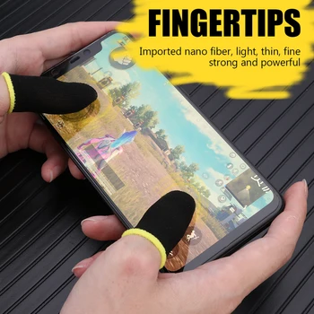 Калъф за пръстите на Гейм контролер за PUBG, който предпазва от пот, не е чувствителен към надраскване сензорен екран, слот ръкавици с ръкав за палеца