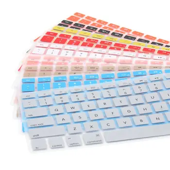 1 бр. силикон универсален калъф за лаптоп, кожата на клавиатурата, ярки цветове, стикер за лаптоп клавиатура, филм за Apple Macbook Pro Air 13 