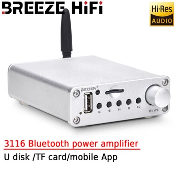 BREEZE HIFI-3116 Bluetooth Усилвател на мощност U-диск / TF карта на сайта / за Възпроизвеждане на музика без загуба с помощта на Дистанционно управление Избор на мобилни приложения