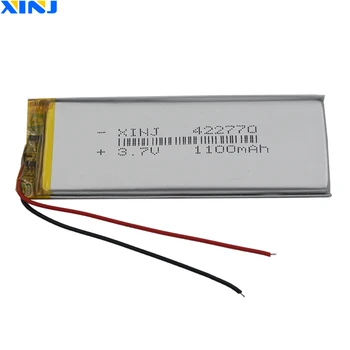 XINJ 3,7 1100 mah полимерно-литиева батерия Липо Li 422770 за GPS на телефона, видеорегистратора, Bluetooth говорител, led подсветка, видеорегистратора