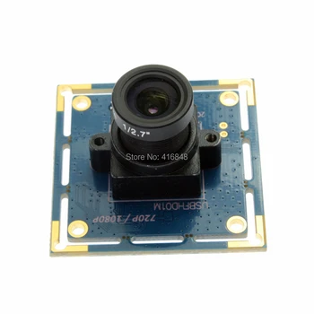 Широкоъгълен обектив 2,1 мм 2MP 1080P full hd usb камера такса Ominivision OV2710 черно-бял монохромен мини камера