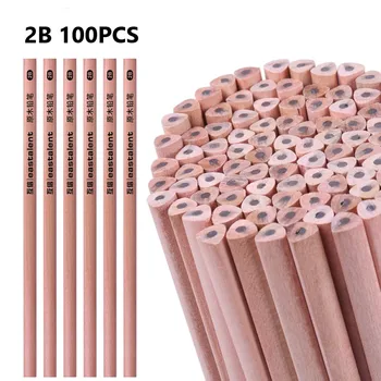 взаимното доверие 100шт 2B дървен молив Екологично чист молив от дърво hexagonal токсичен стандарт с молив чертеж