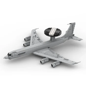 Оторизиран MOC-128557 1/80 E-3 Sentry Голям Реактивен Военен самолет за Ранно предупреждение Модел градивните елементи на Играчки Комплект (1700 бр.)