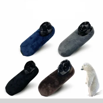 Мъжки и дамски силиконови нескользящие чорапи за пода в помещението, есен-зима, висококачествени топли флисовые дишащи и удобни ластични чорапи до глезена