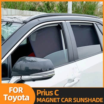 За Toyota Prius C PriusC 2012-2020 Авто Козирка Магнитна Рамка Предна Предното Стъкло Шторка Слънчеви Очила Заден Страничен Прозорец