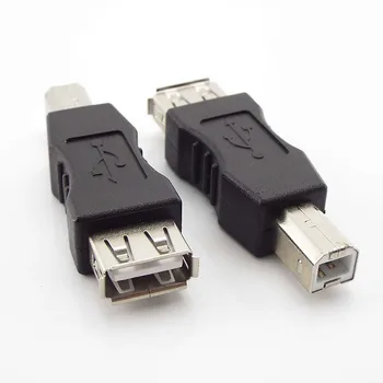 USB 2.0 Тип A жена към тип B мъжки конвертор Конектор на Дребно порт адаптер за високоскоростен печат на USB принтер