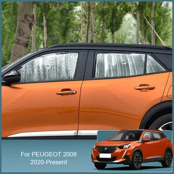 Слънчеви Очила На Предното Стъкло на Автомобила, UV Защитно покритие, душ Завеса На Прозорец Странично, Козирка, Аксесоари За Peugeot 2008 2020-2025