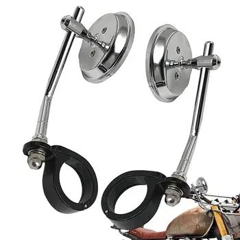 Мотоциклетни огледала волан, мотоциклети кръг, преработен, отвори за задно виждане, мотоциклет, преработен, отвори инструмент за спортни подарък в ретро стил