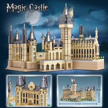 3D модел САМ Тухла Магически замък Градивен елемент на Украса на дома за Сглобяване на Пъзел забавление за децата креативен подарък за рожден ден