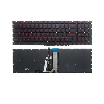 Замяна клавиатура за MSI GT62 GE62 GS60 GL60 GP62 GT72 GE72 GS63 GL62 GP72 Series Клавиатура с подсветка на американската подредба-Червено