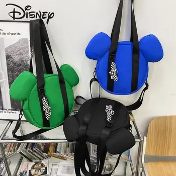 Disney Mickey Нова дамска чанта, модерна чанта през рамо с голям капацитет, висококачествена чанта с индивидуален дизайн, мультяшная чанта през рамо