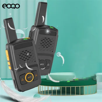 eOQO Мини Преносима радиостанция USB бързо зареждане на Преносима Радиостанция Радио Comunicador на Далечни разстояния Детска Преносима радиостанция за хотелиерството 2 бр.