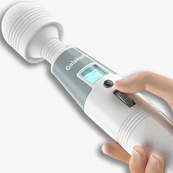 USB акумулаторна масажор с магическа пръчка, водоустойчив AV-вибратор с голяма глава, стимулант точка G, на клитора, вибратори, секс играчки за жени