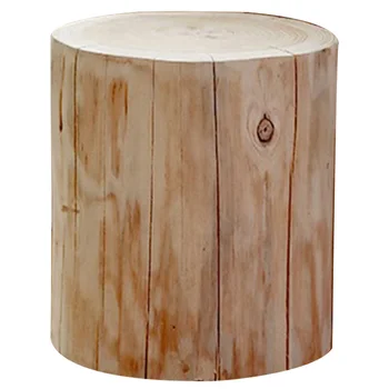 Стол от масивно дърво, Естествен Външен декор, стъпала, пън, Нощно шкафче, малка дървена