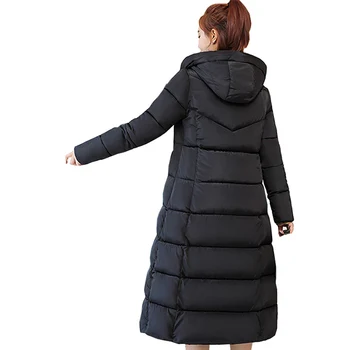Новият пристигането на напълно ново корейското дълго дамско палто, удебелена стеганая яке, зимно naka парк, дамско яке YY1513