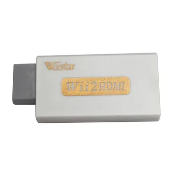Wiistar Дребно за Продажба на Бяла За Wii към HDMI Wii2HDMI Адаптер Конвертор Преминаване Подкрепа 1080 P 3.5 мм Аудио Видео Изход Лидер в Продажбите