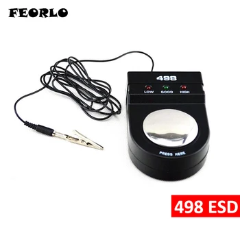 FEORLO Висококачествен 498 ESD антистатични монитор за измерване на статично каишка за китката