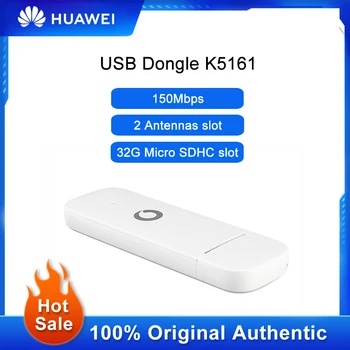 Оригинален Huawei USB Dongle K5161 Безжичен WiFi Рутер 150 Mbps Модем Stick Мобилен Високоскоростен 4G LTE Имат Точка за Достъп