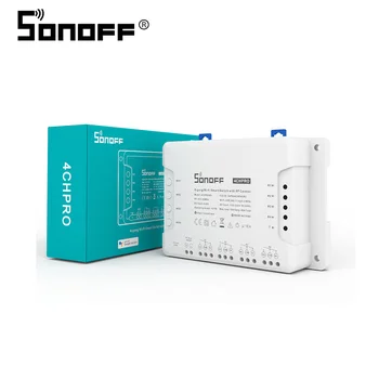Sonoff 4CH Pro R3, мулти-канален безжичен Wi-Fi превключвател за умен дом, модул за автоматизация на дома, 433 Mhz дистанционно управление на 220 В