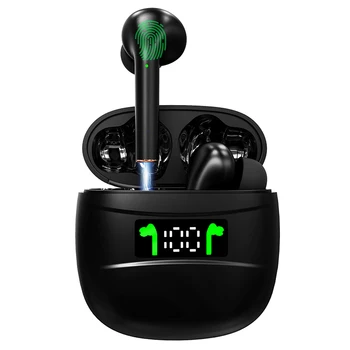 Безжични слушалки J3pro TWS Bluetooth 5.2 HD Стерео Музикални, спортни игри тапи за уши, слушалки с микрофон с шумопотискане Smart Touch с микрофон
