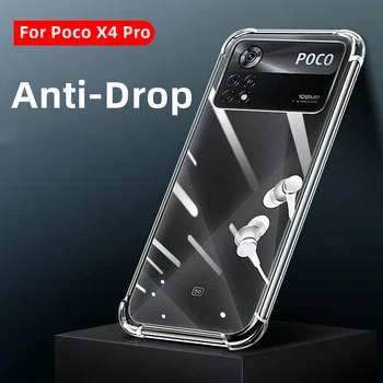 За Xiaomi Poco Pro X4 5G Калъф Прозрачен Делото Mi Poco Протектор на Телефон Poco X4Pro Противоударные Калъфи За POCO Pro X4 2022