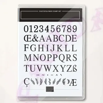 2023 Нови Класически Букви Прозрачен Набор от Клишета Декор За Scrapbooking САМ Занаятите Cut Card Албум Хартия за Подпечатване на Полагане на Ръчно изработени