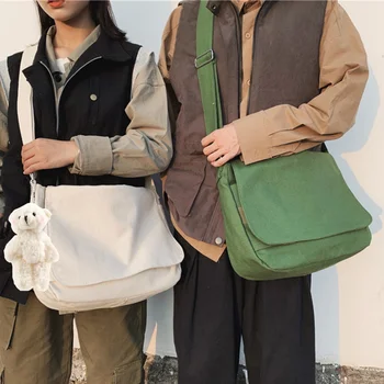 Нов модерен младежки дамски чанти-незабавни посланици, ежедневни дамски големи чанти-организаторите, холщовые чанти за момичета, градинска чанта през рамо, мъжки чанти