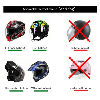2021 Нова Прозрачна Противотуманная носи етикет за услугата Филм Универсален Мотоциклет Шлем, Устойчиви На Запотеванию Екран, Обектив за Каски K3 K4 AX8 LS2 HJC MT