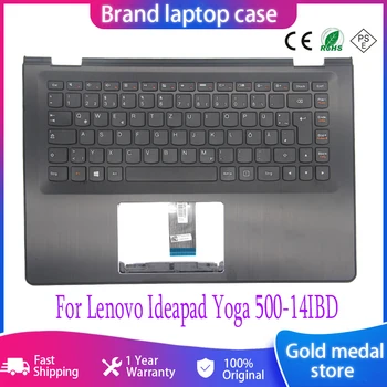 Нова/Оригиналната Поставка за Ръце, главни Букви, Немска Клавиатура За Lenovo Ideapad Yoga 500-14IBD ISK IHW Flex 3-1470, Лаптоп C капак 5CB0J34003