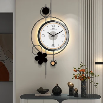 Голям 3d дигитални стенни часовници, модерен механичен led с кухненски alarm clock, луксозно художествено-естетическо украса за дома Despertador 50MQWC