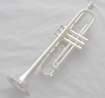 Това е Абсолютно нова професионална сребърен тромпет, нов дизайн, рожковый клапан Monel с калъф