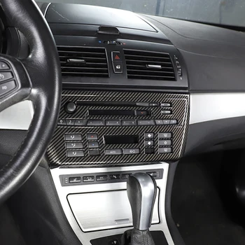За BMW X3 E83 2006 2007 2008 2009 2010 ABS Хром/карбоновая Автомобилна Централна контролен Панел CD рамка Капак Завърши Стикери на Автомобилни Аксесоари