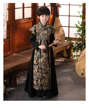Детска коледна дрехи, старинна студентска рокля украсена, халат за фотография, традиционен костюм, китайска училищна облекло