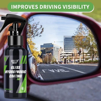 Стъкла Гидрофобное Покритие S2 Вода-Репелент Спрей За Стъкло Анти-Дождевое Покритие На Огледалото На Предното Стъкло Спрей Аксесоари За Детайли На Автомобила
