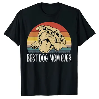 Реколта е най-Добрата Куче мама На Светлината, Ден на Майката, Забавна Тениска За Любителите на Кучета, Подаръци, Дамски Модни Тениски С Графичен Дизайн, Естетически Облекло