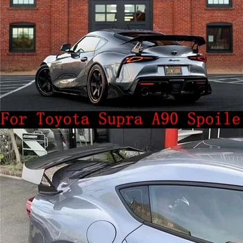 За Toyota Supra GR A90 Coupe 2019 година на издаване, автомобилен стайлинг от въглеродни влакна/FRP, заден спойлер, крило на багажника