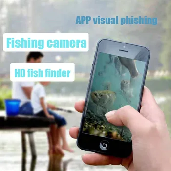 Подводна камера 5 mp визуална риболов Wi-Fi свързване с телефон таблет 8LED осветление fishfinder риболовни принадлежности