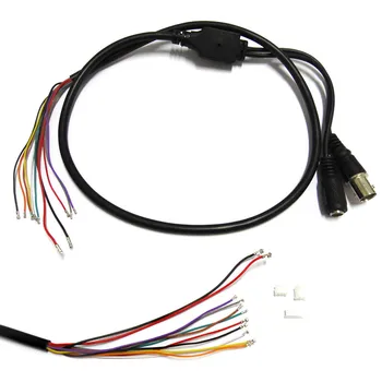 10X BNC Видео DC12V Power OSD Control кабел с косичкой Аналогов модул камера за видеонаблюдение Такса Бутон меню кабел Joy end