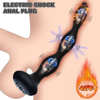 5-честотна електрическа анален накрайник, вибратор анален топчета, женски мастурбатор, масажор на простатата, еротични секс играчки за жени