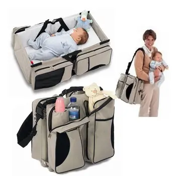 2023Newborn богат на функции преносима кошара за пътуване, Чанта за опаковане на майките, сгъваема сигурност, бебешко кошче за носене на открито