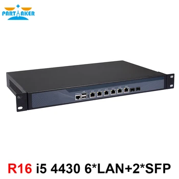 Хардуерни защитни стени устройство мрежова рутер 1u с 2 SFP intel 82599ES 6*82574L Гигабитная локална мрежа Intel Quad Core i5 4430 3,0 Ghz